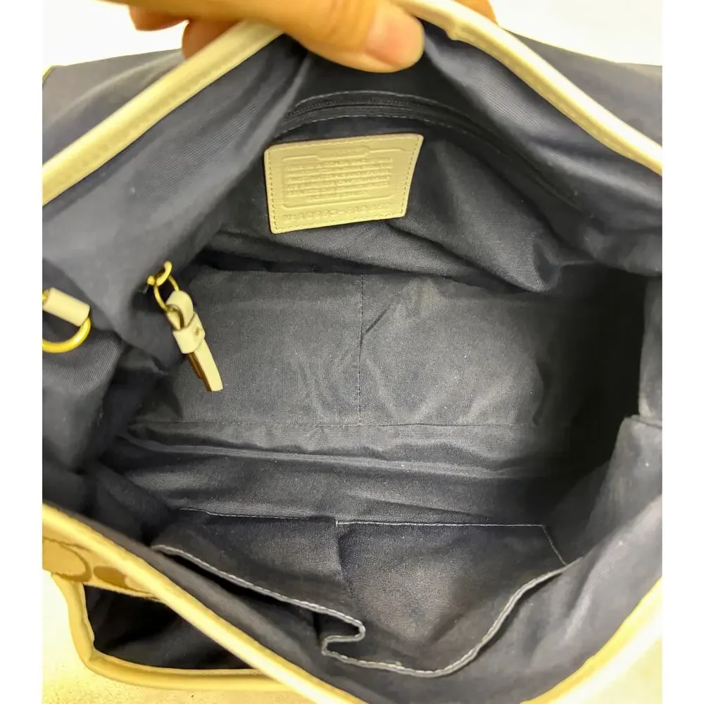 Coach Vintage Y2K Legacy Signature Slim Flap Shoulder Bag with Scarf - Picture 11 of 16